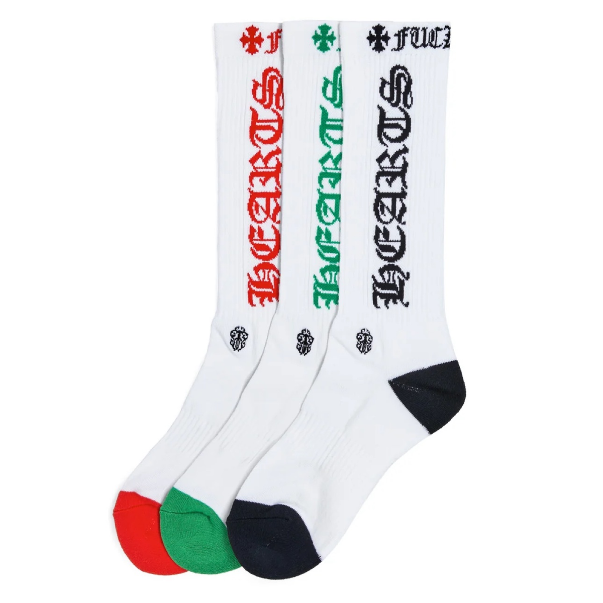 Chrome Hearts Hairy Dagger Spirit Socks (3 Pack)