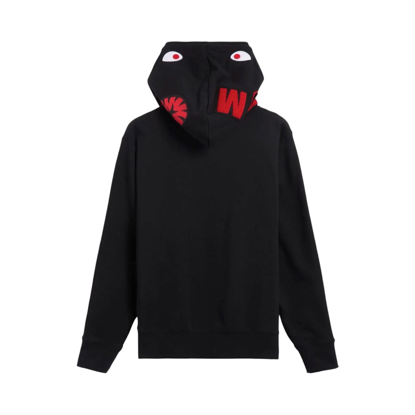 Bape x Adidas Shark Fleece Full Zip Hoodie Black/Red