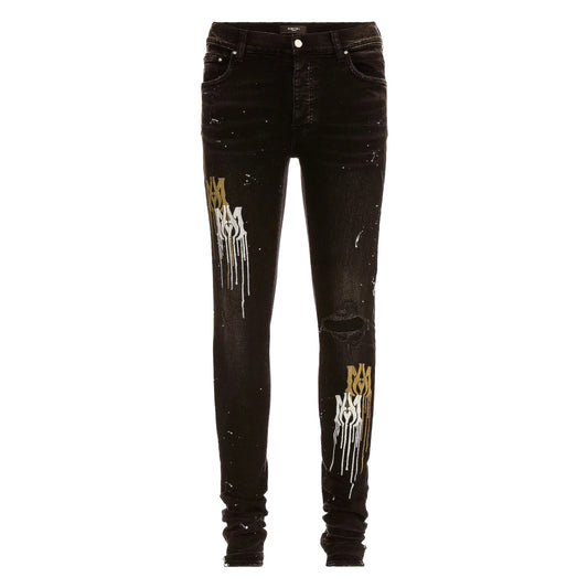 Amiri Classic Stencil Jean Aged Black