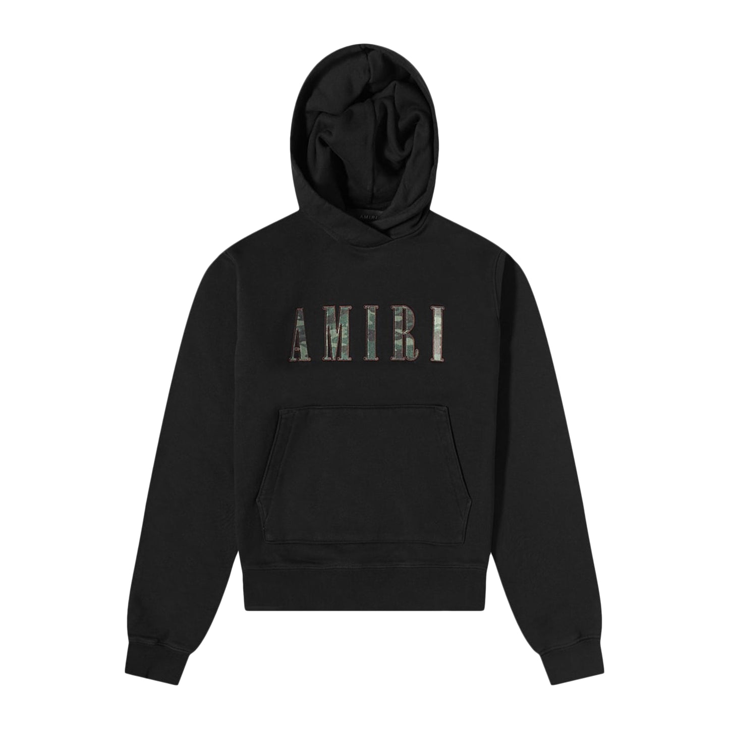 Amiri Camo Fill Logo Hoodie Black