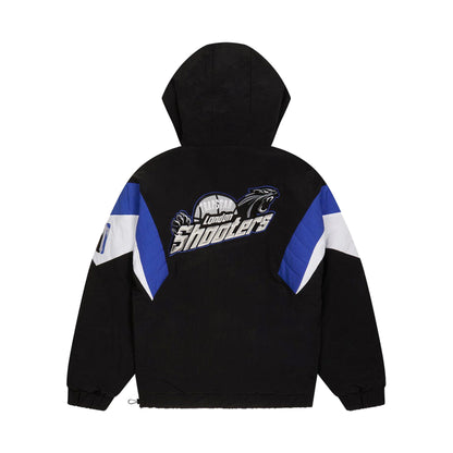 Trapstar Shooters 1/4 Zip Pullover Jacket Black/Blue