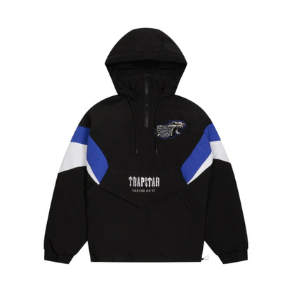 Trapstar Shooters 1/4 Zip Pullover Jacket Black/Blue