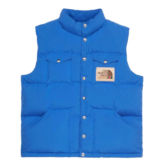 Gucci x The North Face Down Vest Blue