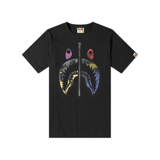 Bape Color Camo Shark Tee Black/Multi