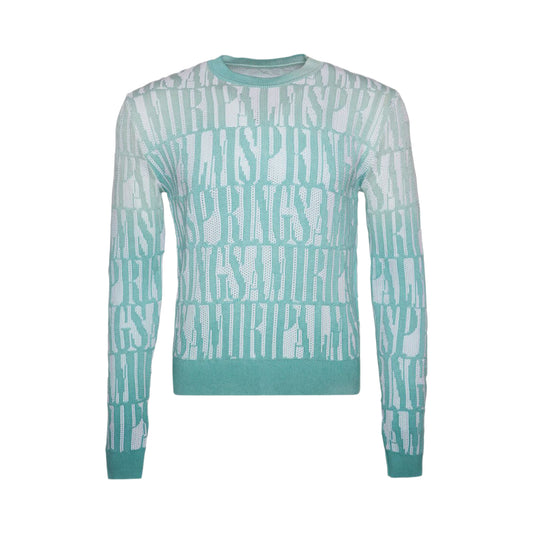 Amiri x Palm Springs Knit Crewneck Sweater Green