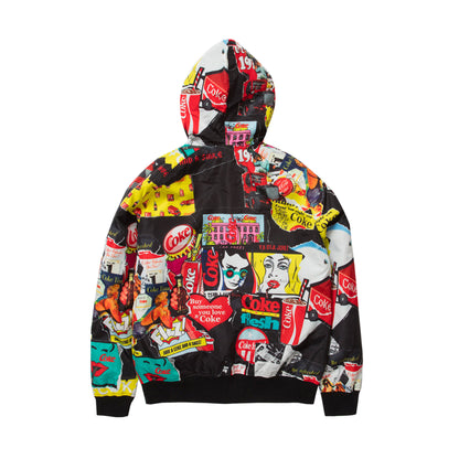 Staple Pigeon x Coca-Cola Collage Hooded Jacket Black