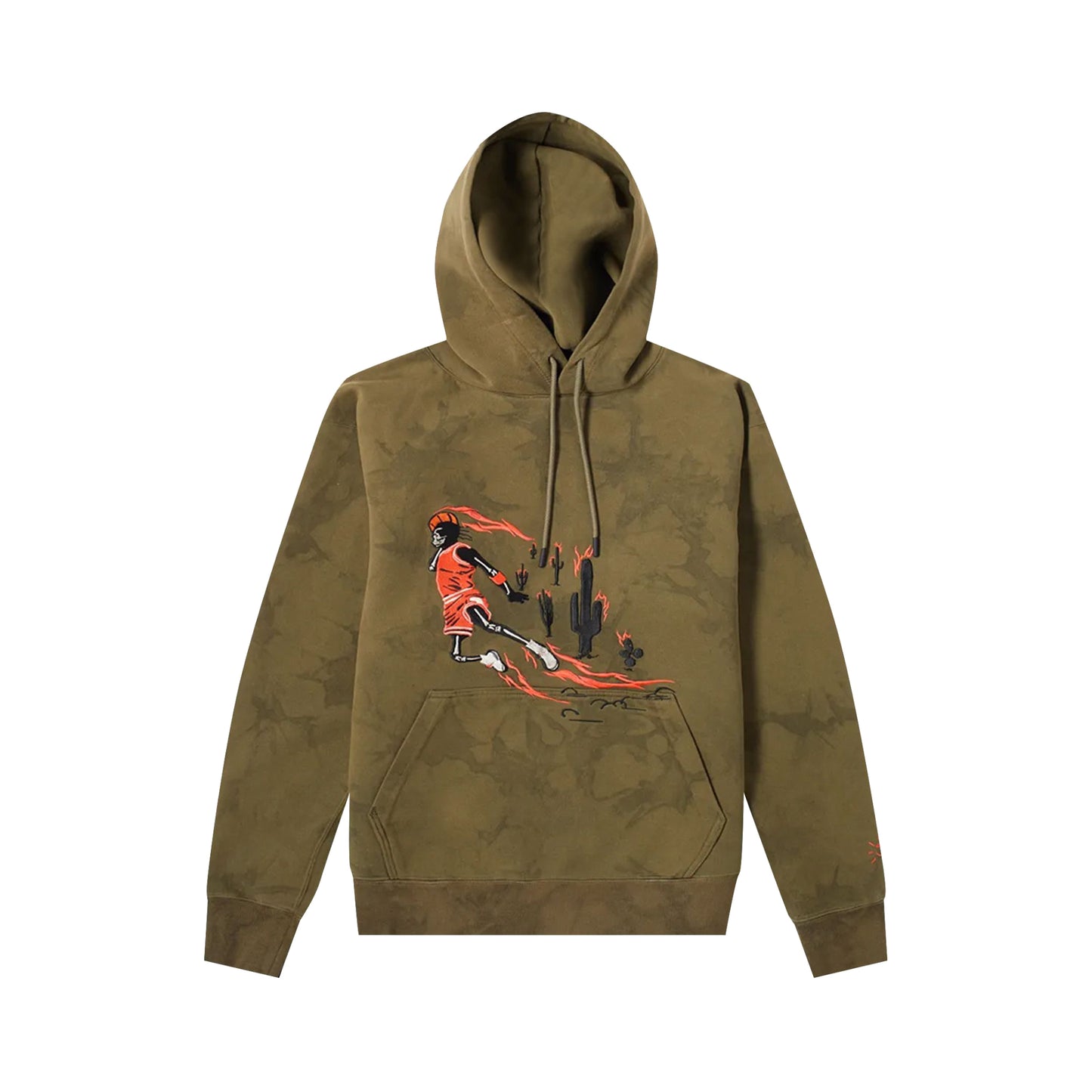Cactus Jack by Travis Scott x Air Jordan Washed Suede Hoodie Medium Olive