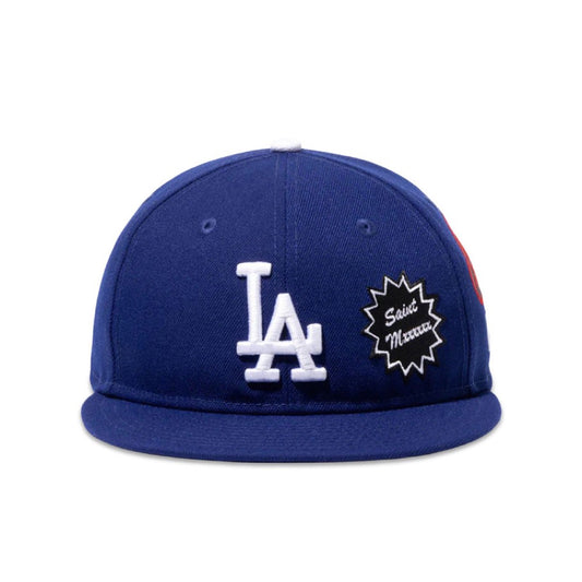 SAINT Mxxxxxx x MLB x New Era Dodgers Cap Blue