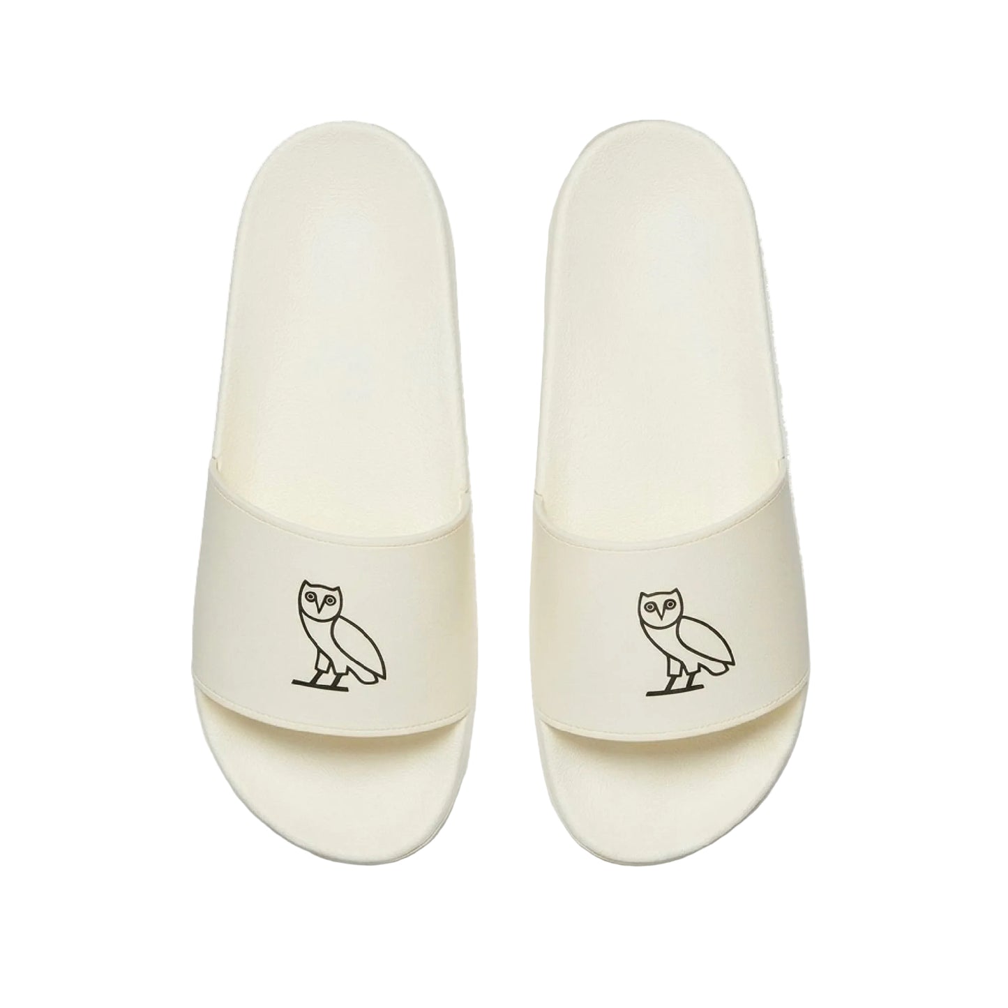 OVO Classic Owl Rubber Slides Cream