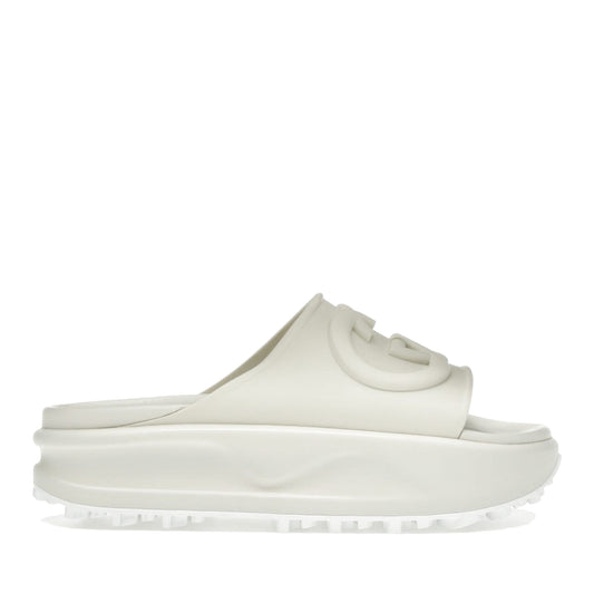 Gucci GG Oversize Slide Sandal Interlocking G Off White (Women’s)