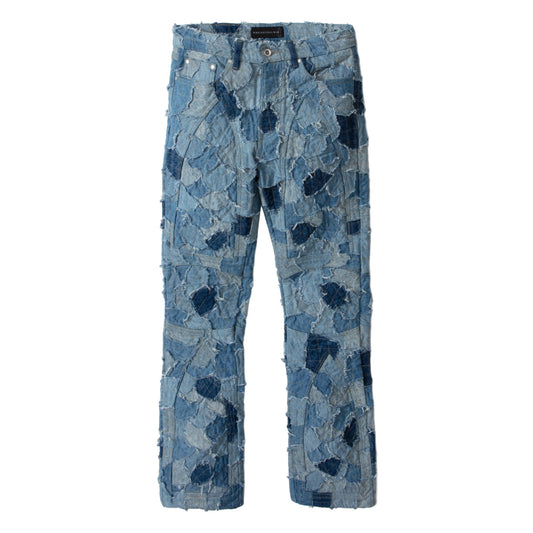 Who Decides War Denim Boro Moto Pant Blue