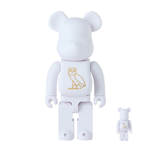 Bearbrick x OVO 100% & 400% Set Pearl White