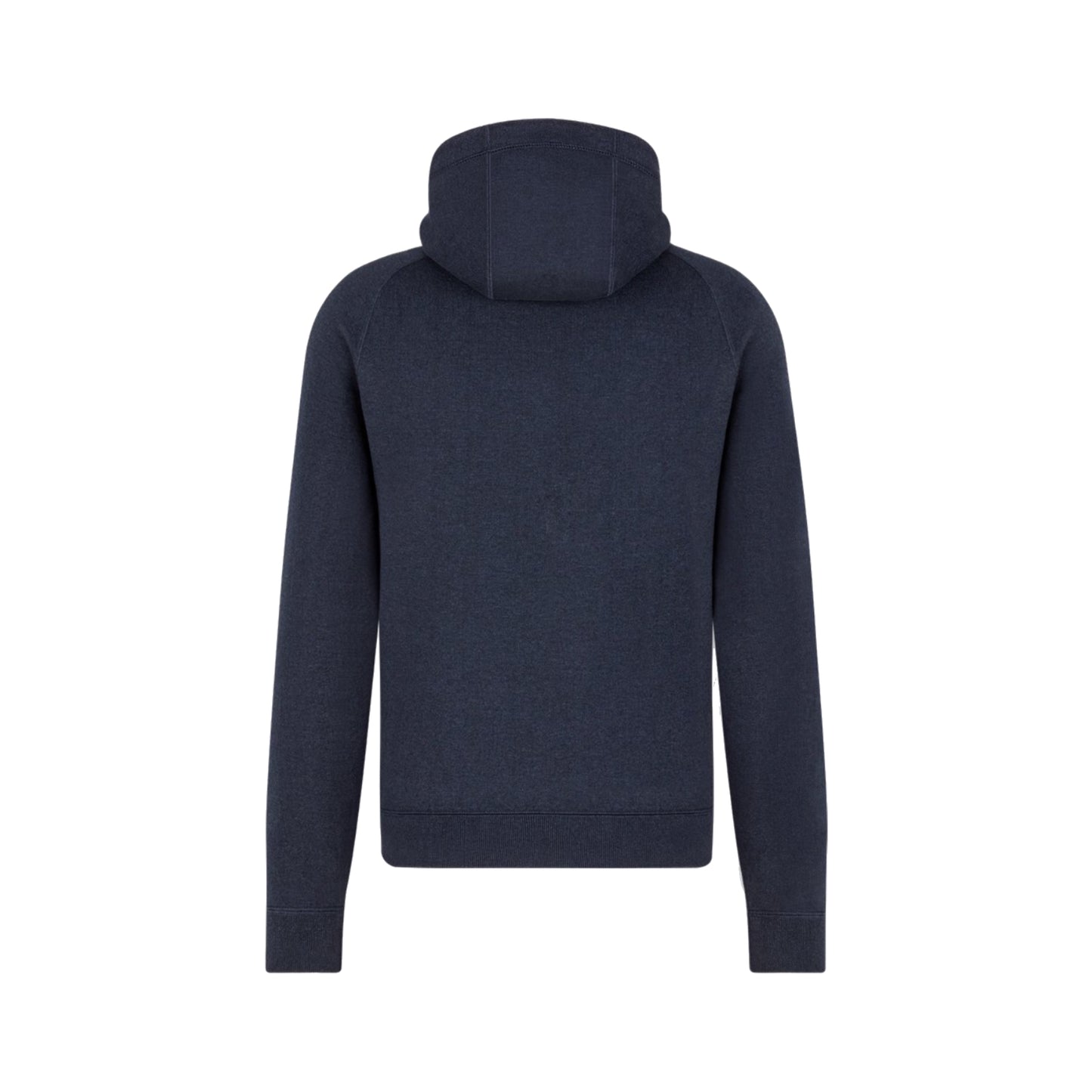 Dior Hooded Cashmere Knit Track Jacket Navy Blue