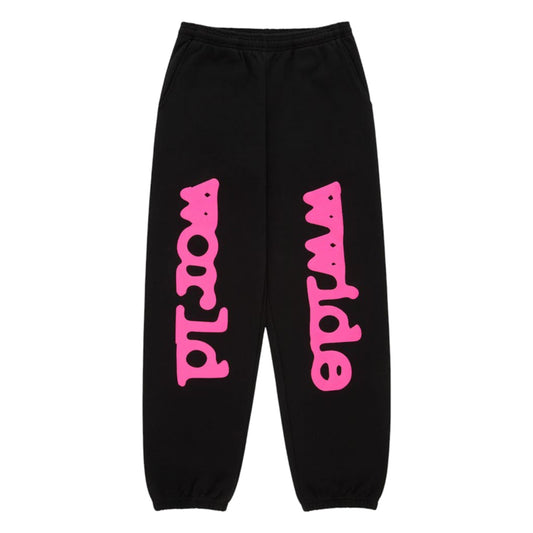 Sp5der Beluga Angel Number Sweatpant Black