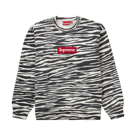 Supreme Box Logo Crewneck Sweater Zebra (FW22)