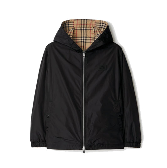 Burberry  Reversible Check Hooded Jacket