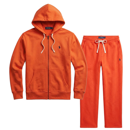Polo Ralph Lauren Double-Knit Full Set Tracksuit Orange