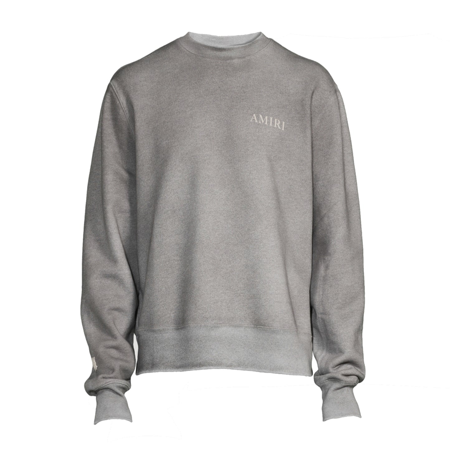 Amiri Puff Logo Crewneck Grey/White