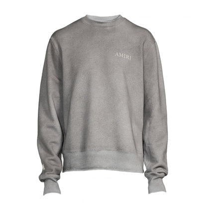 Amiri Puff Logo Crewneck Grey/White