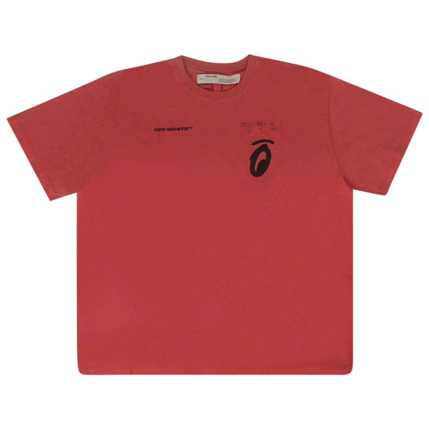 Off-White Split Arrow T-Shirt Red