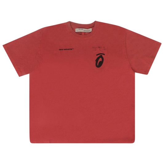 Off-White Split Arrow T-Shirt Red
