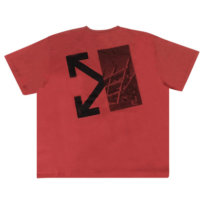 Off-White Split Arrow T-Shirt Red