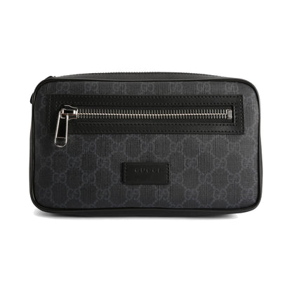 Gucci GG Supreme Belt Bag Black/Grey
