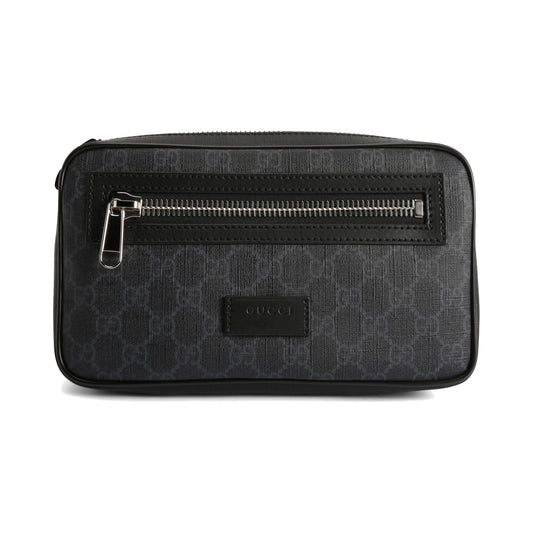 Gucci GG Supreme Belt Bag Black/Grey