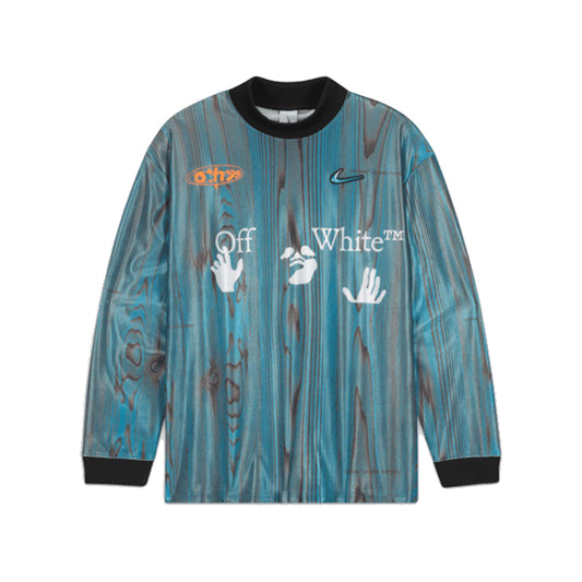 Off-White x Nike 001 Soccer Jersey Blue