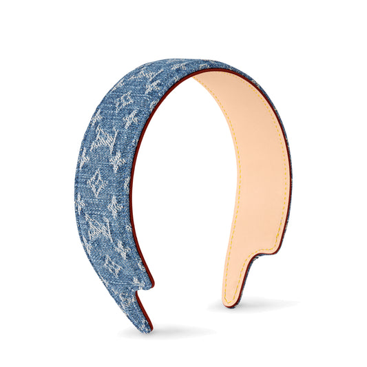 Louis Vuitton Denim Headband Blue