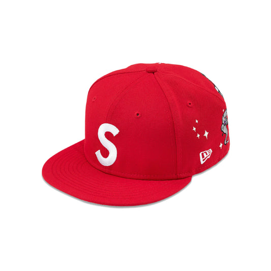Supreme Characters S Logo New Era Fitted Hat Red (Size 7 1/2)