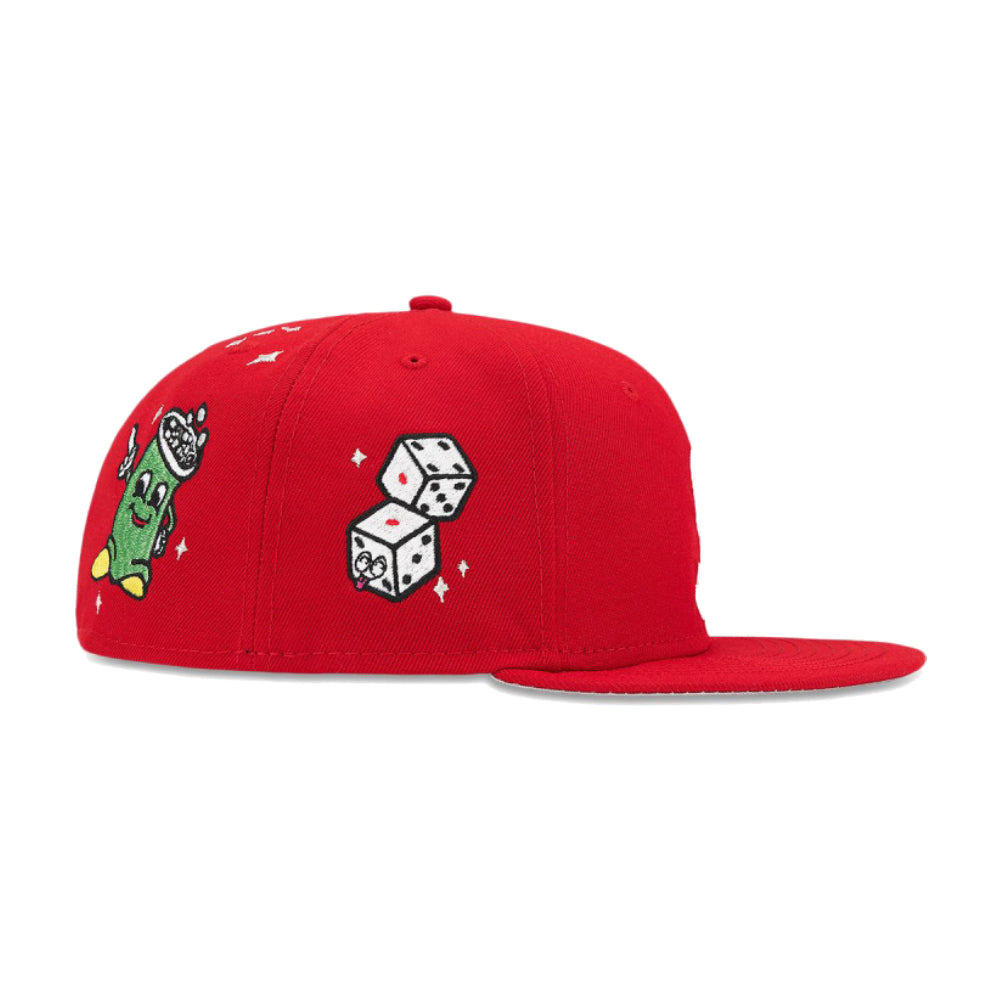 Supreme Characters S Logo New Era Fitted Hat Red (Size 7 1/2)