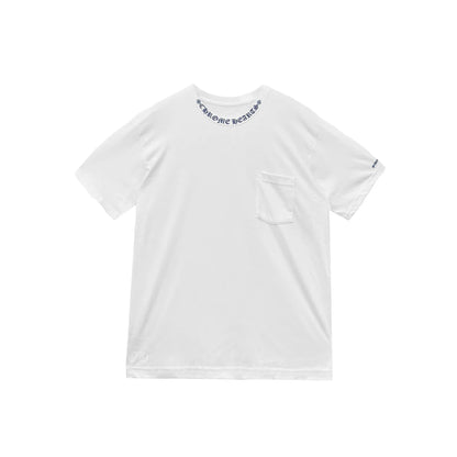 Chrome Hearts Neck Logo White Short Sleeve T-Shirt White
