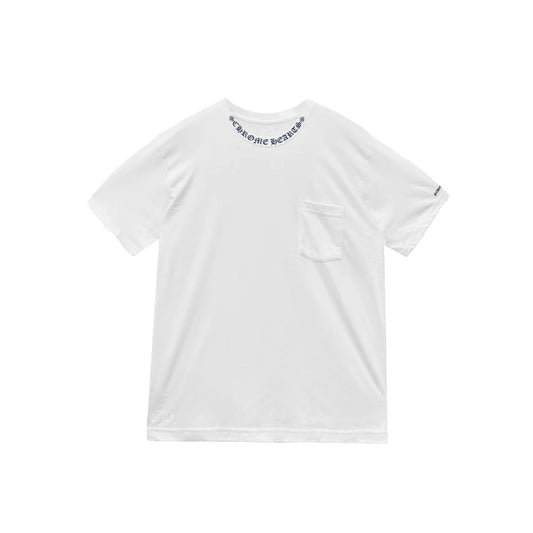 Chrome Hearts Neck Logo White Short Sleeve T-Shirt White