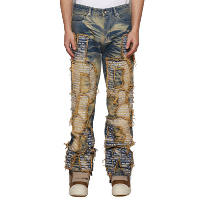 Who Decides War Overlay Jeans Blue