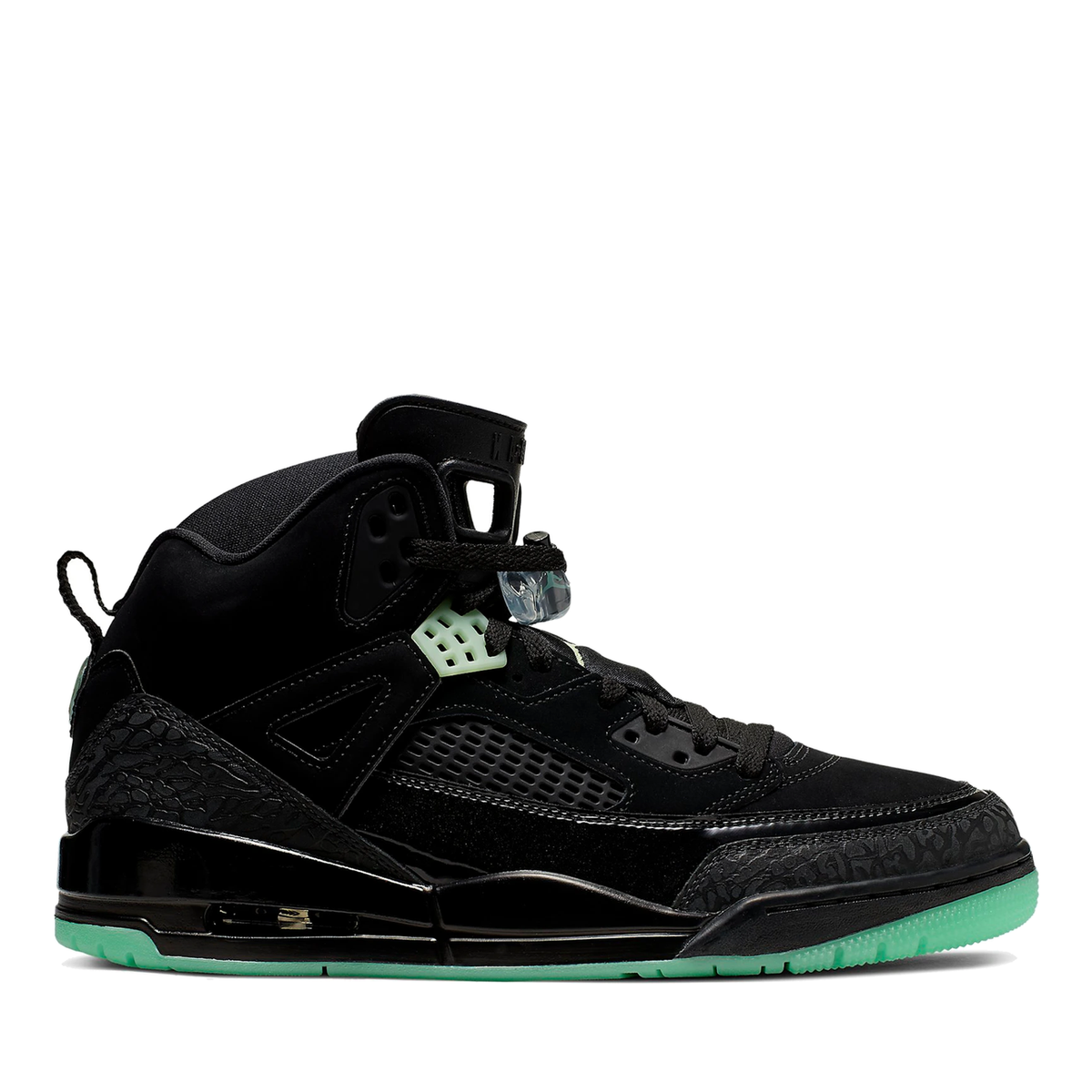Jordan Spizike Black Green Glow