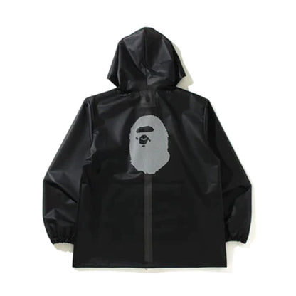 Bape Rubber Transparent Hoodie Jacket Black
