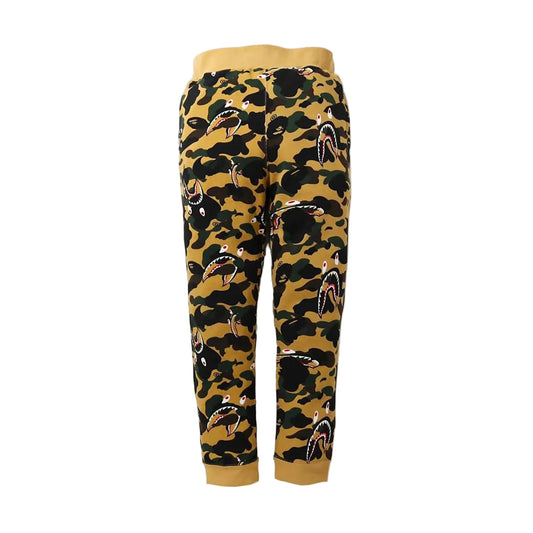 Bape Shark 1st Camo Sweat Pants Yellow (FW20)