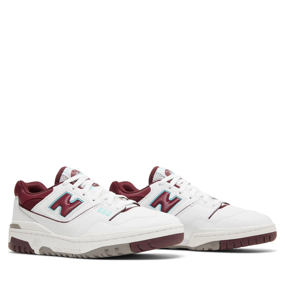 New Balance 550 Burgundy Cyan