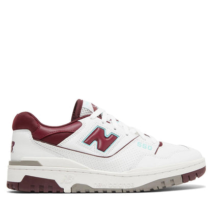 New Balance 550 Burgundy Cyan