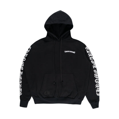 Chrome Hearts Script Pullover Hoodie Black