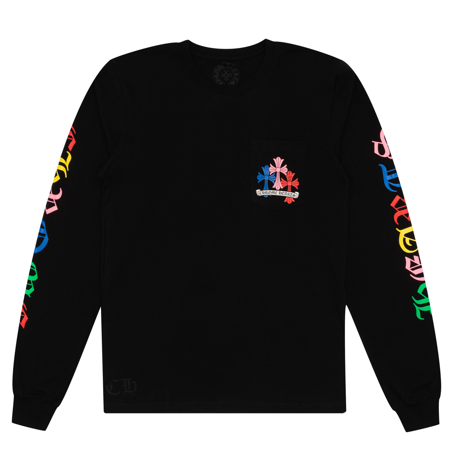 Chrome Hearts Multi Color Cross Cemetery L/S T-Shirt Black