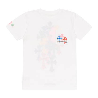 Chrome Hearts Multi Color Cross Cemetery T-Shirt White