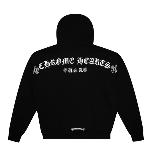 Chrome Hearts Shoulder Logo Hoodie Black