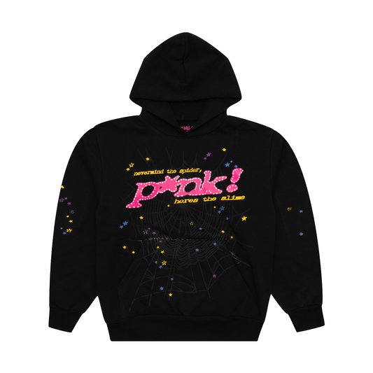 Spider Worldwide Punk Hoodie Black