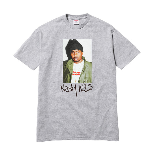 Supreme Nas Tee Heather Grey