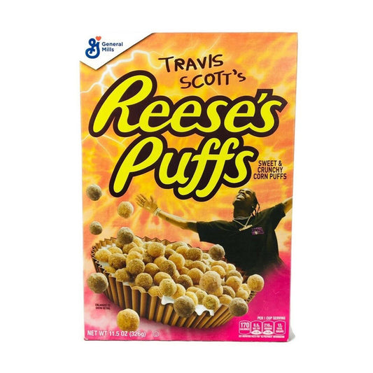 Travis Scott Reese's Puffs Cereal Box